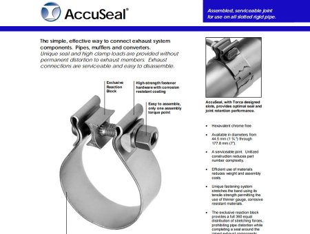 torca AccuSeal排气管卡箍